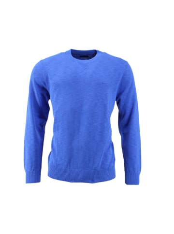 Gant COTTON FLAMME C-NECK in Lapis blue