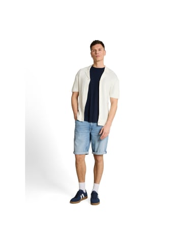 TOM TAILOR Denim Short in used light stone blue denim