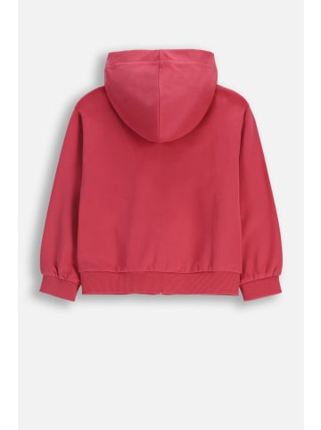 Coccodrillo Baumwolljacke mit Reißverschluss in dunkelrot