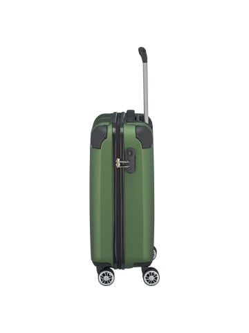 travelite City - 4-Rollen-Kabinentrolley S 55 cm (rot) in grün
