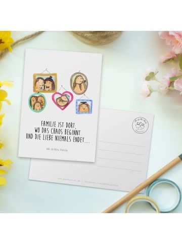 Mr. & Mrs. Panda Grußkarte Igel Familie mit Spruch in Weiß