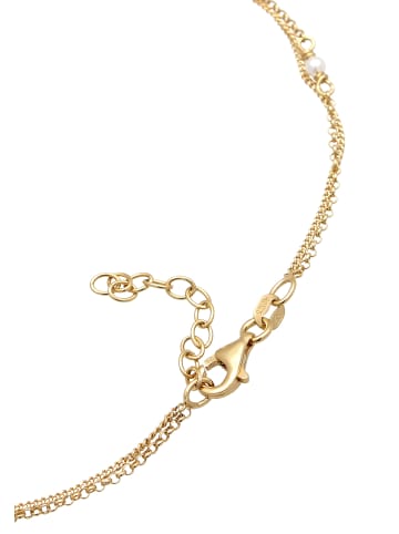 Elli Fußschmuck 925 Sterling Silber Herz in Gold