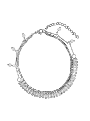 Adeliás Damen Fußkettchen – aus Edelstahl in silber