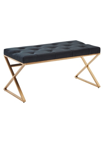 FineBuy Sitzbänk "FB82216" in Schwarz /