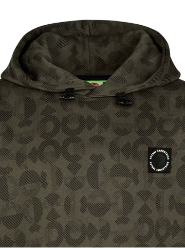 Petrol Industries Hoodie mit Allover-Print Forgeplace in Schwarz
