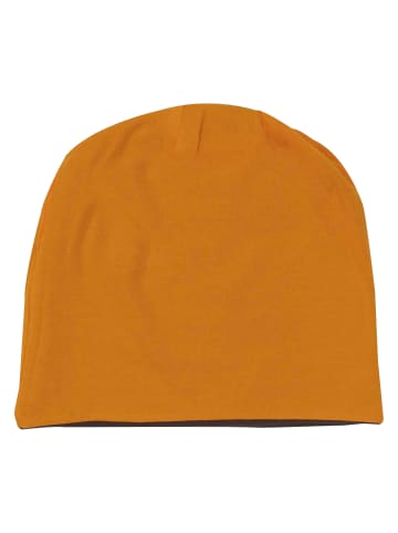 MSTRDS Beanies in chocolate/orange