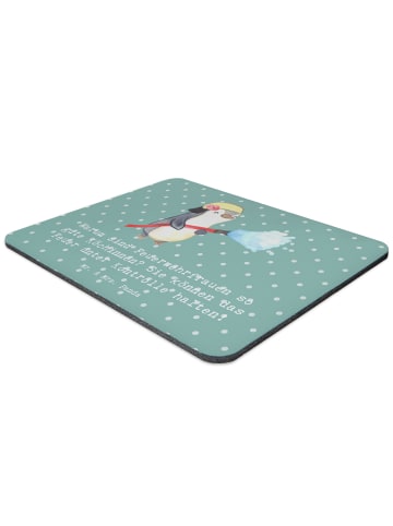 Mr. & Mrs. Panda Mousepad Feuerwehrfrau Köchin mit Spruch in Meeresbrise