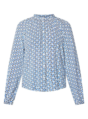 Zero  Bluse mit grafischem Print in CreamBlue