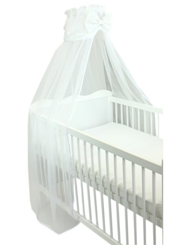 TupTam Babybett Himmel mit Schleife Transparent in weiß
