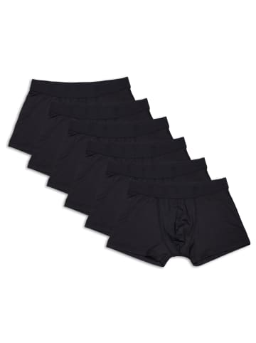 Frank Fields Retro-Pants 6er Pack mit Jacquard-Bund in schwarz