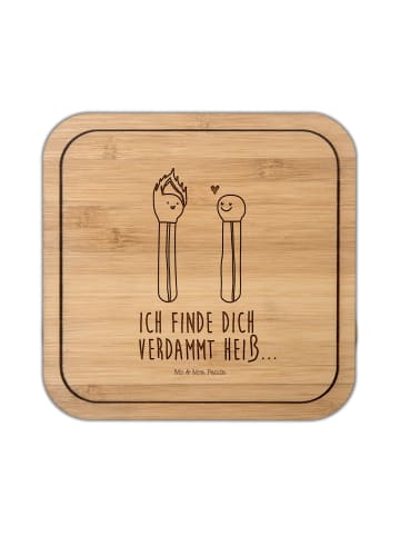 Mr. & Mrs. Panda Untersetzer Kerze Streichhölzer mit Spruch in Transparent
