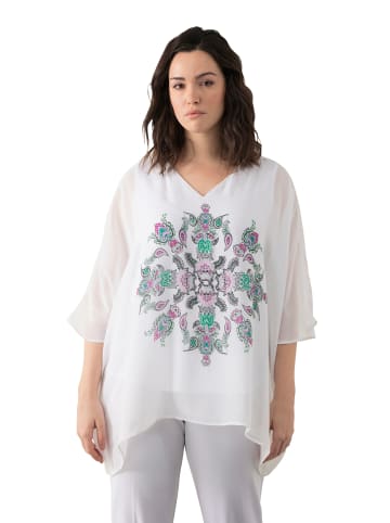 Ulla Popken Blusenjacke in grünblau