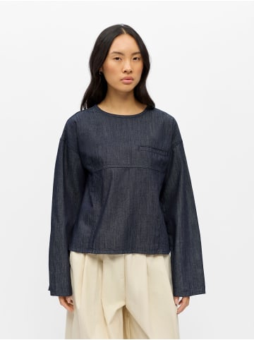 Object Bluse in Dark Blue Denim1