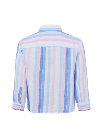 Marie Lund Bluse Liane in blau mehrfarbig - 0009