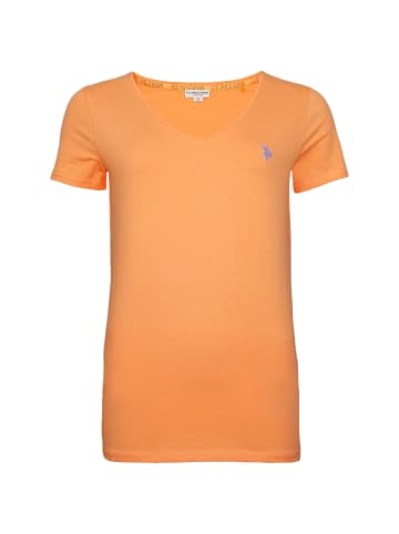U.S. Polo Assn. T-Shirt 'V-Neck' in lachs