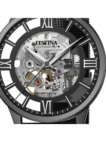 Festina Analog-Armbanduhr Festina Automatik schwarz groß (ca. 42mm)