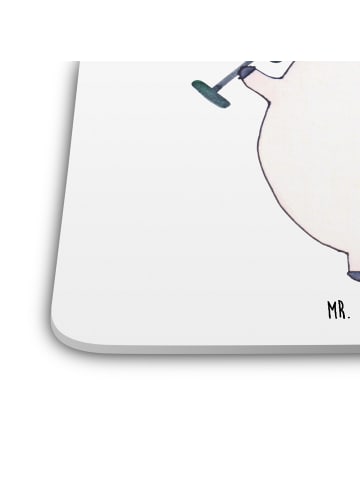 Mr. & Mrs. Panda Coaster Einhorn Fitness ohne Spruch in Weiß