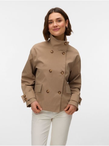 Vero Moda Trenchcoat in Silver Mink