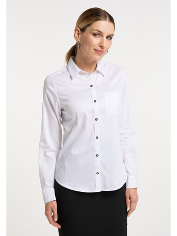 usha BLACK LABEL Damen Hemdbluse in Weiss