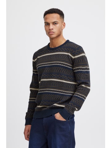 BLEND Strickpullover BHPullover 20717485 bequemer Strickpullover in Blau