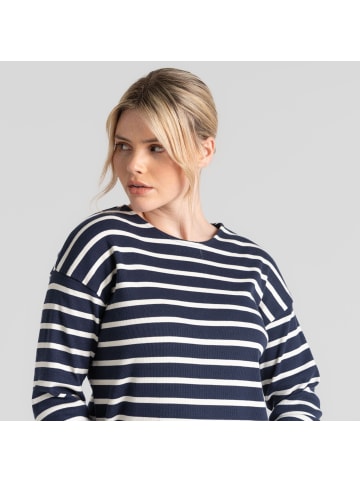 Craghoppers Langarmshirt Sinead in Blue Navy/Calico Stripe