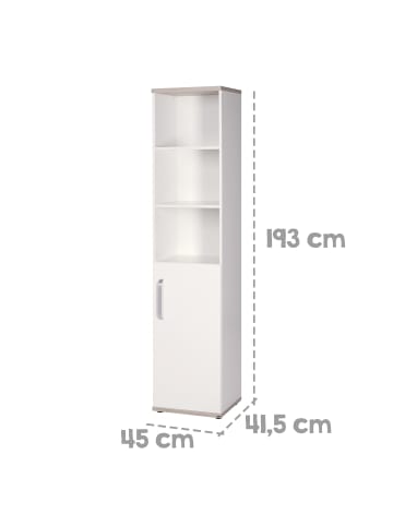 roba Standregal Moritz Weiß/Luna Elm fürs Baby- & Kinderzimmer