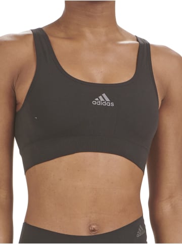 adidas Bustier SCOOP LOUNGE BRA in schwarz