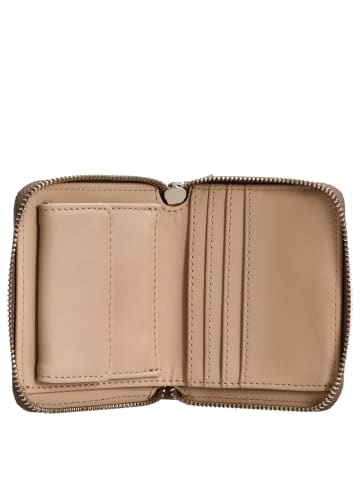 Guess Laurel II SLG Small Zip Around - Geldbörse 3cc 11 cm (dark taupe logo) in latte logo