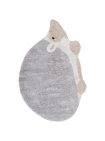 Beliani Kinderteppich HEDGY in Grau - (W) 80 x (L) 120 cm