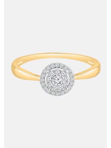 Diamant Exquis Ring aus 585 Gelbgold mit Diamant