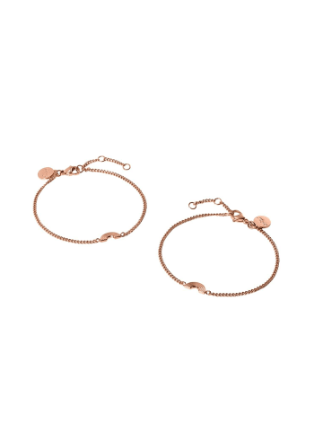 PURELEI Armband-Set Rainbow Love Rosegold