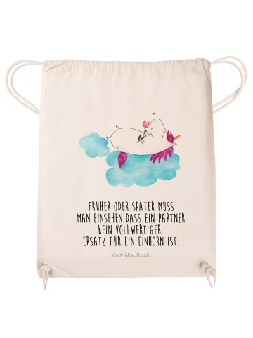 Mr. & Mrs. Panda Stoffbeutel Einhorn Verliebt mit Spruch in Creme