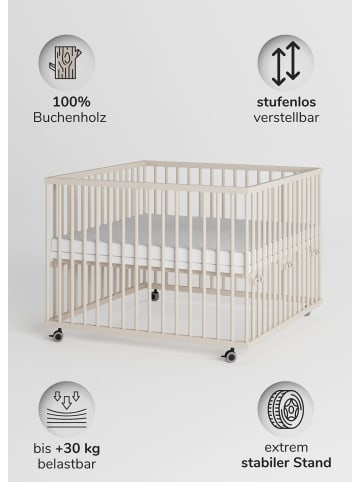 Sämann Sämann Laufgitter Matratze SleepPlus & Sprossen sahara dust Premium Kollektion