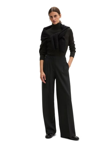 Marc O'Polo Flanellhose relaxed in Schwarz