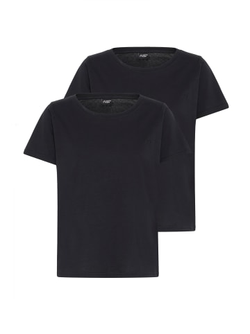 North Bend Rundhalsshirt NBGita W Set in Schwarz