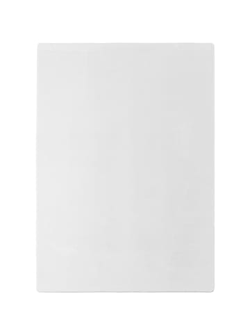 KADIMA DESIGN Teppich Kurzflor Unifarben Polyester Antirutsch Wohnzimmer in Weiß