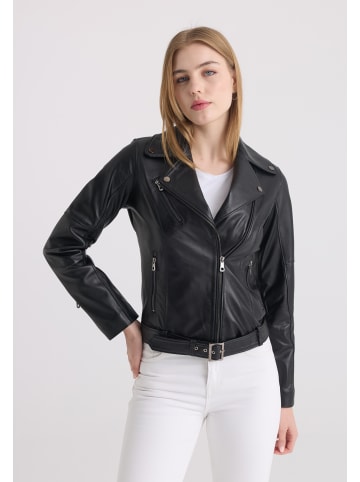 Felix Hardy Lederjacke in Schwarz