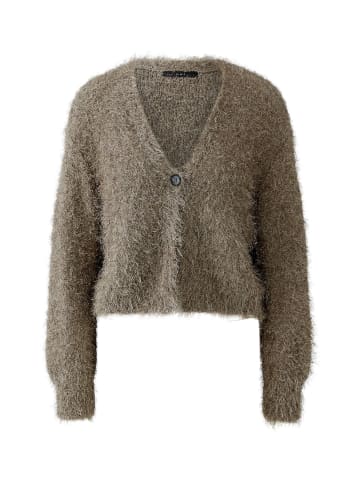 Oui Strickjacke in smokey taupe