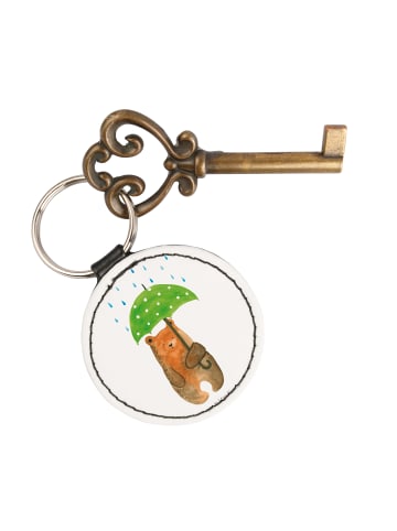 Mr. & Mrs. Panda Anhänger Bär Regenschirm ohne Spruch in Weiß