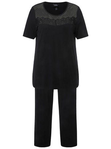 Ulla Popken Pyjama in schwarz