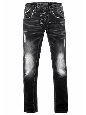 Rusty Neal Jeans Hose "RUBEN" Black Used in Anthrazit