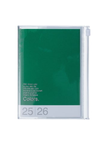 Marks Europe Kalender - MARK'S 2025/26 Taschenkalender, A6 Colors, Green