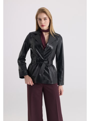 Felix Hardy Lederjacke in Schwarz
