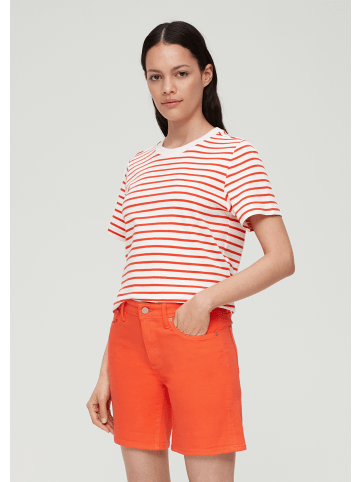 s.Oliver Jeans-Hose Short kurz in Orange