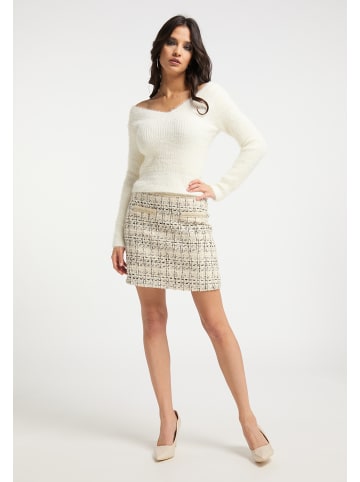 faina Damen Pullover in Wollweiss