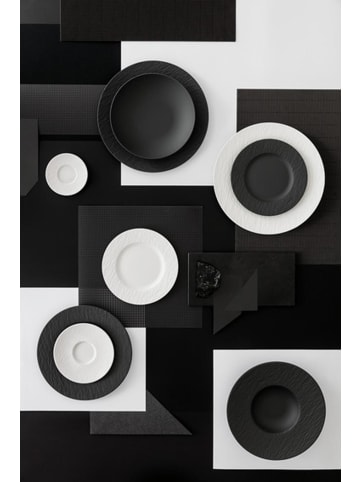 Villeroy & Boch 4er Set Teller-Set Manufacture Rock schwarz in schwarz