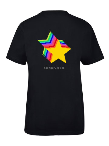 F4NT4STIC T-Shirt SIlvester Party Happy People Only in schwarz