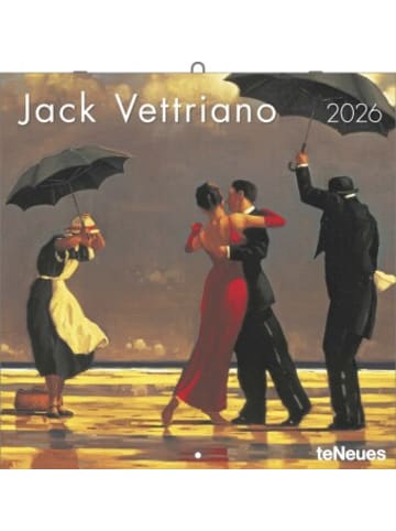 TeNeues Calendars & Stationery Kalender - teNeues - Jack Vettriano 2026 - Kunst-Wandkalender 30x30 cm (30x60 c