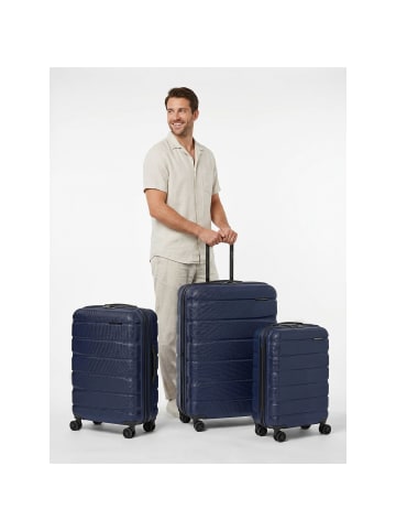 Franky Munich 4.0 4 Rollen Kofferset 3-teilig mit Dehnfalte in dark blue dull