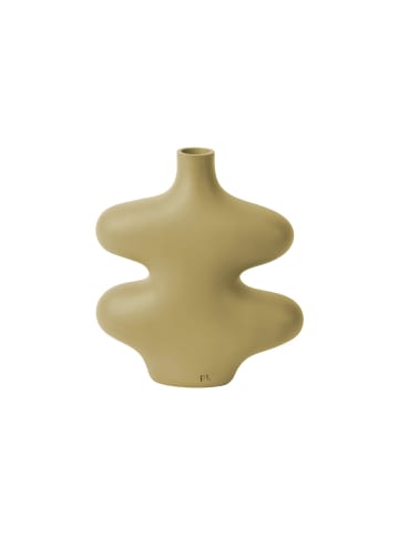 Present Time Vase Deko Organic Curves - Braun - 18x16x21,3cm